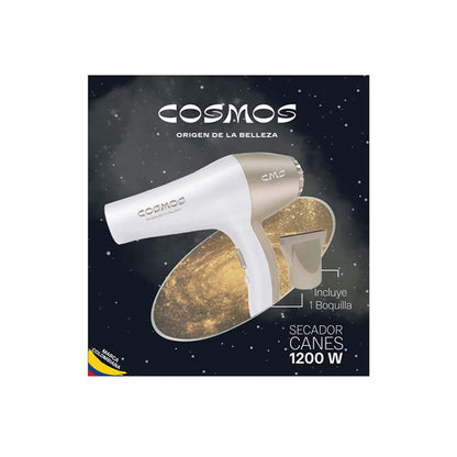 Secador Para Cabello Personal Viajero CMS Cosmos Canes Dorado Edición Limitada